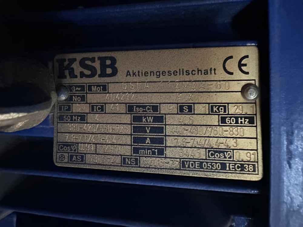 POMPA pionowa wielostopniowa odśrodkowa KSB